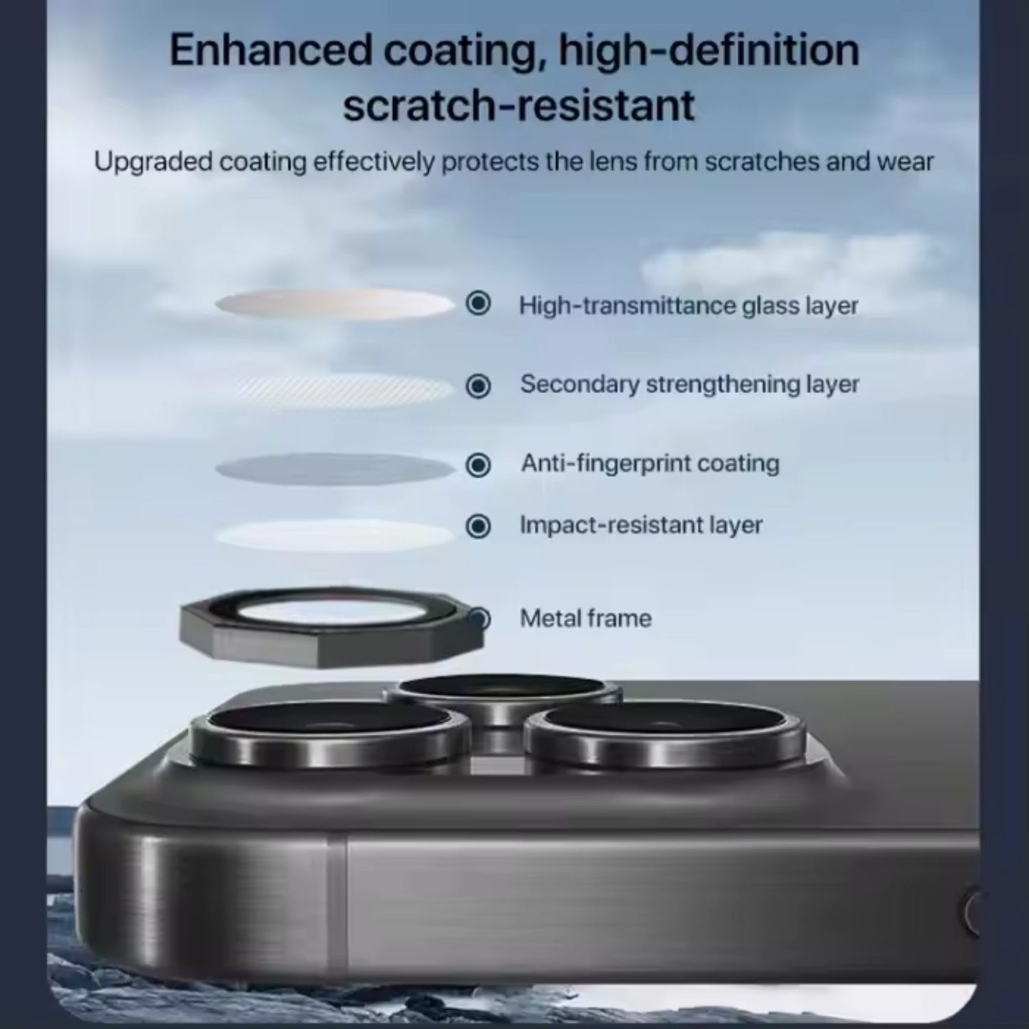 Hexa-Shield Camera Lens Protector for iPhone Transparency & Scratch Guard 🔍📱