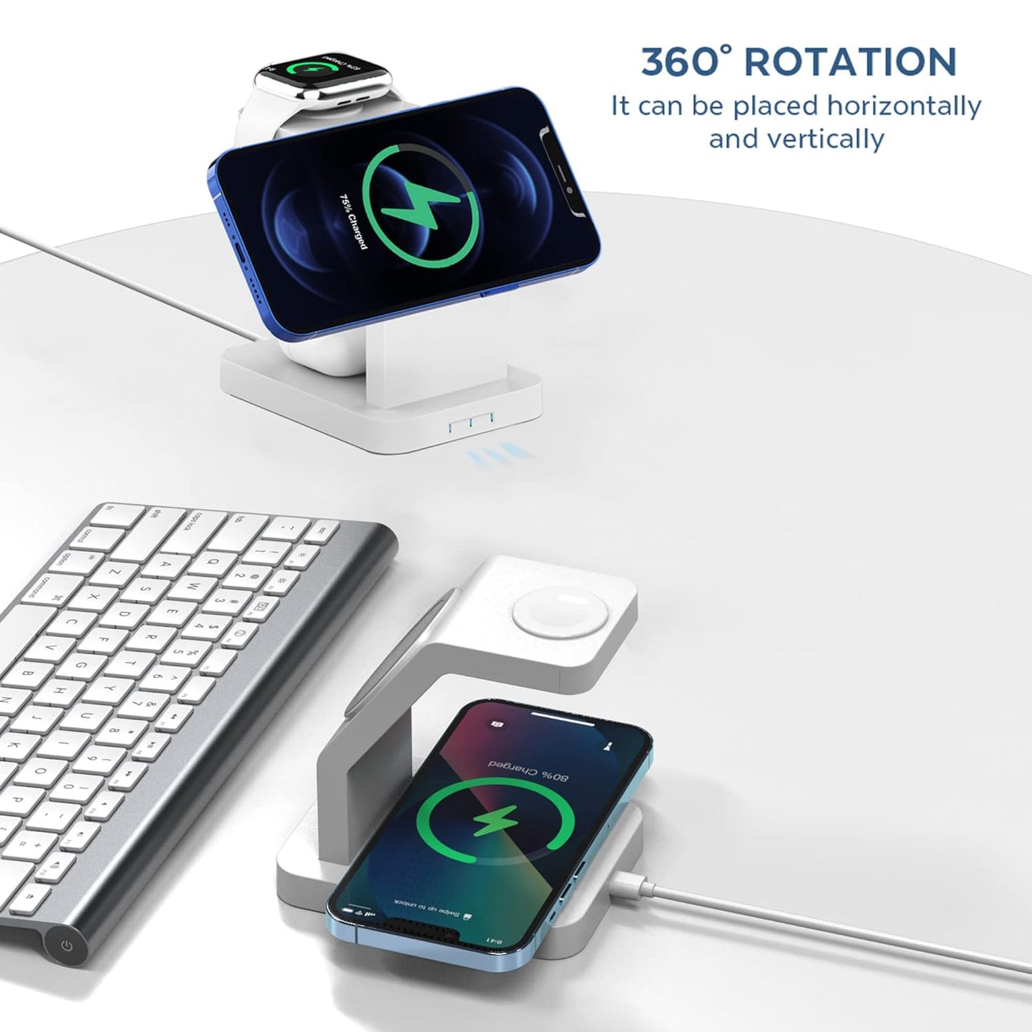 eller santé® 23w Magnetic MagSafe Charger 3in1 Wireless Charger for iPhone