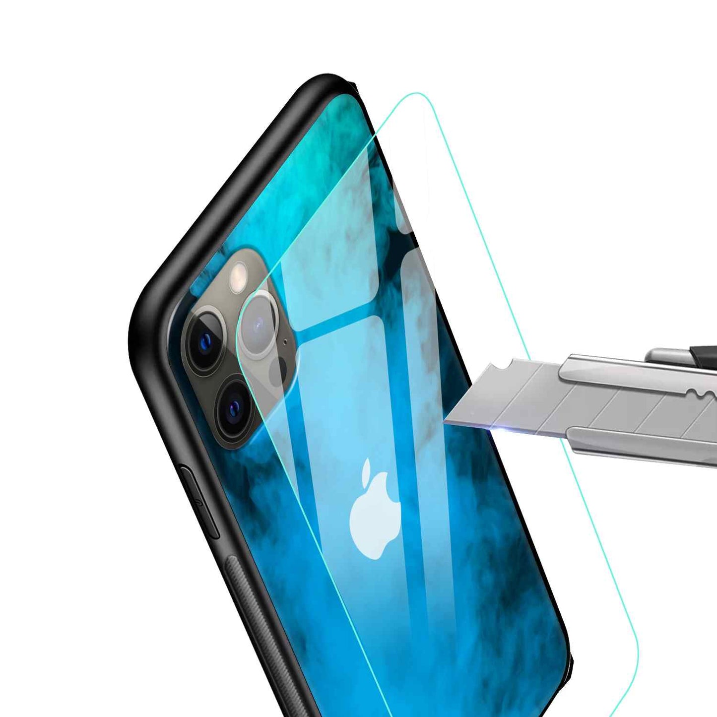 Nebula Veil: Enchanting Glossy Glass Cover