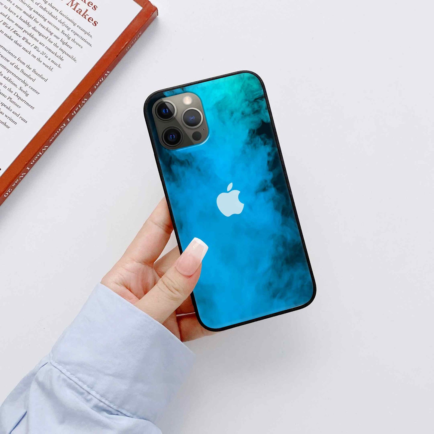 Nebula Veil: Enchanting Glossy Glass Cover