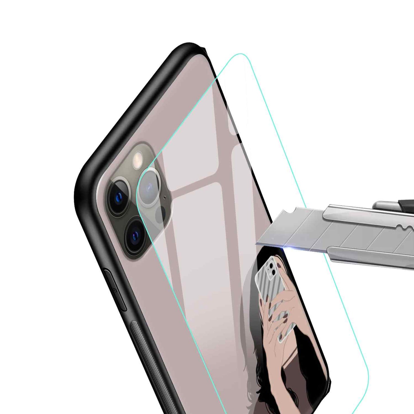 Girly Glass Back Cover