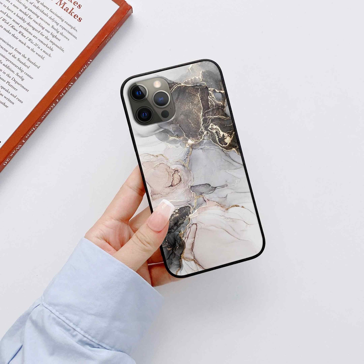 Marble Colour Glass Back Cover