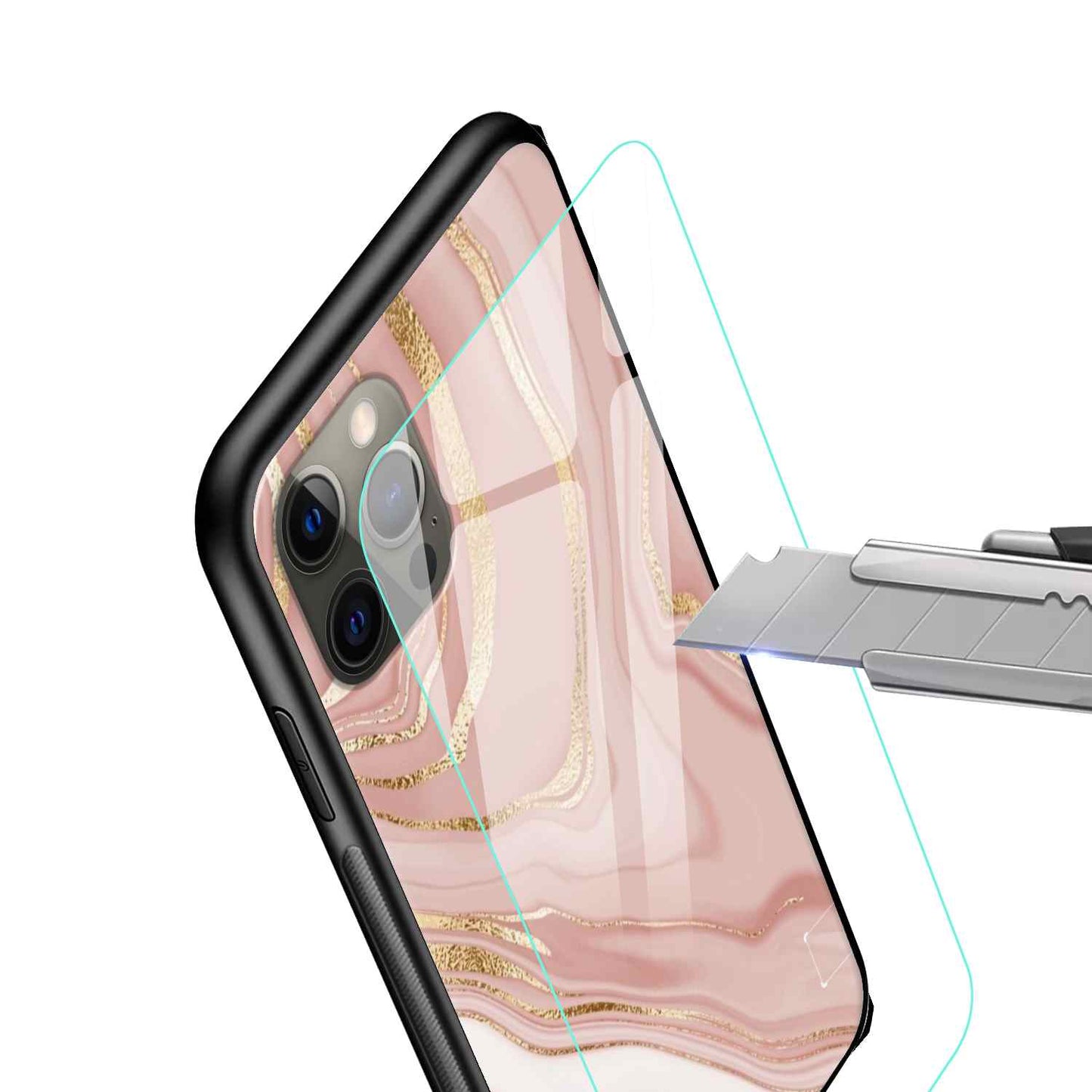 Marble Colour Glass Back Cover