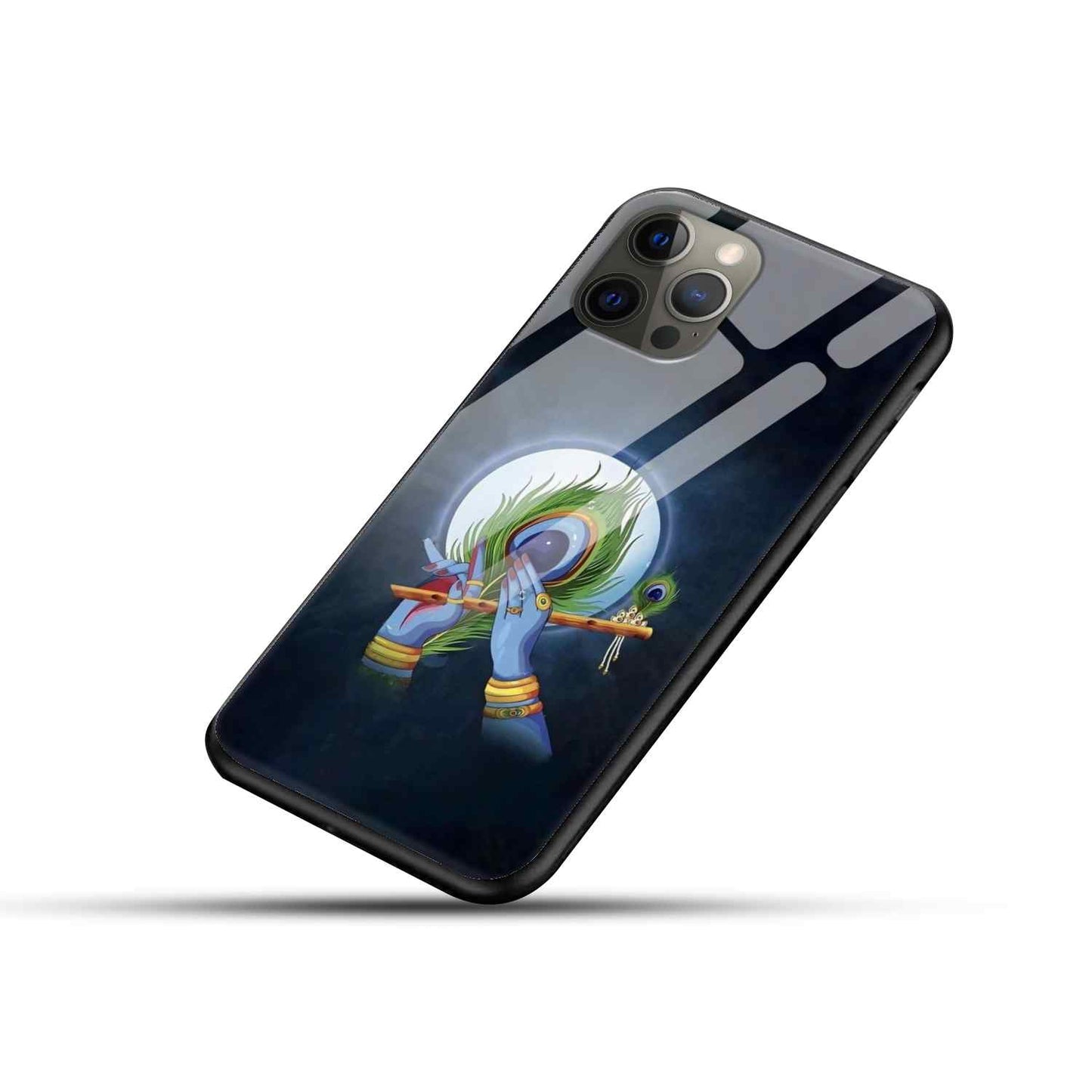 Krishna ji Glass Back Cover