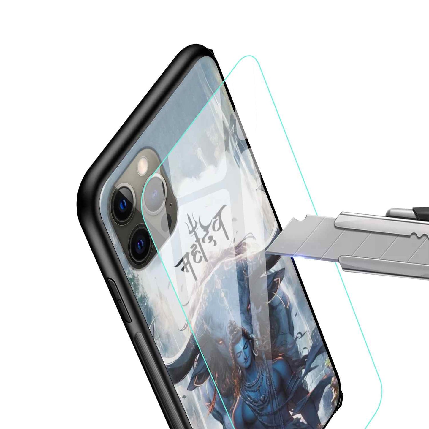 Shiv Ji Glass Back Cover