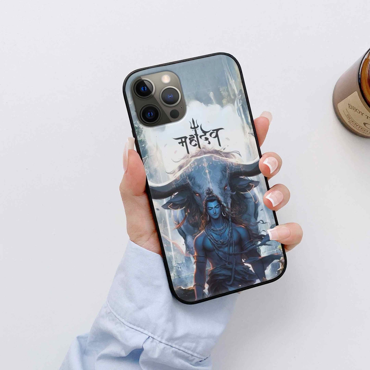 Shiv Ji Glass Back Cover