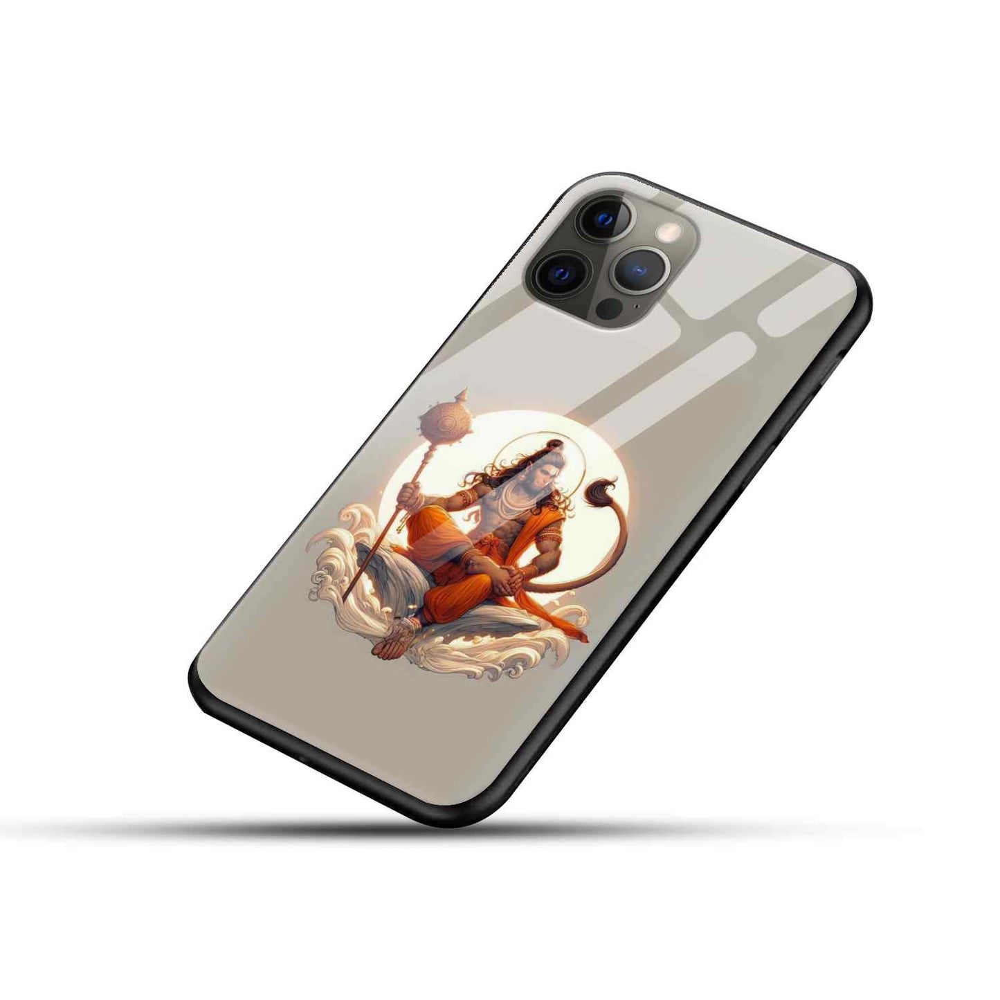 Hanuman Ji Glass Back Cover