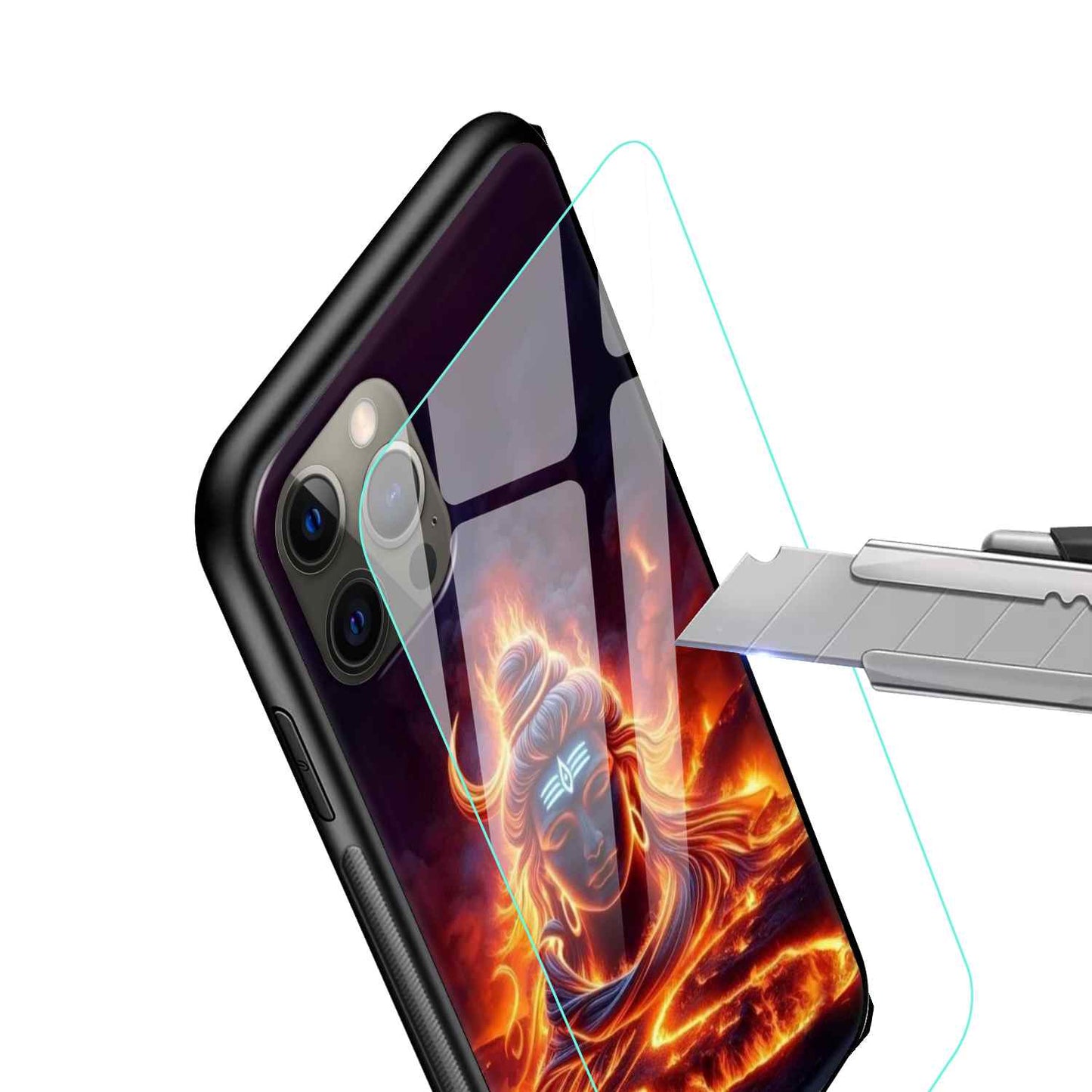 Shiv Ji Glass Back Cover