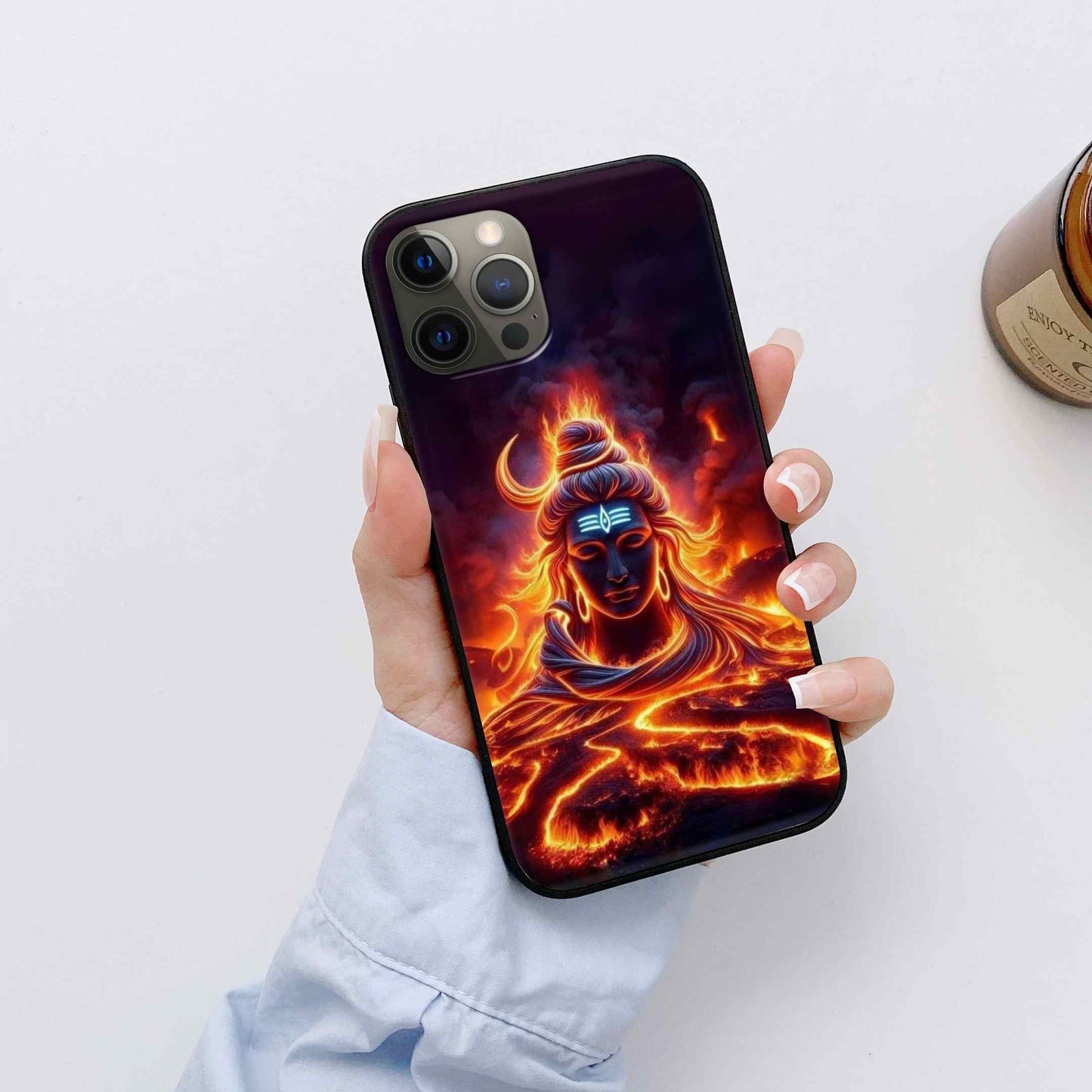 Shiv Ji Glass Back Cover