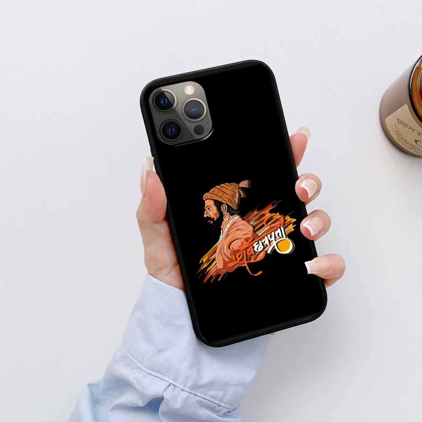 Chhatrapati Shivaji Maharaj Glass Back Cover