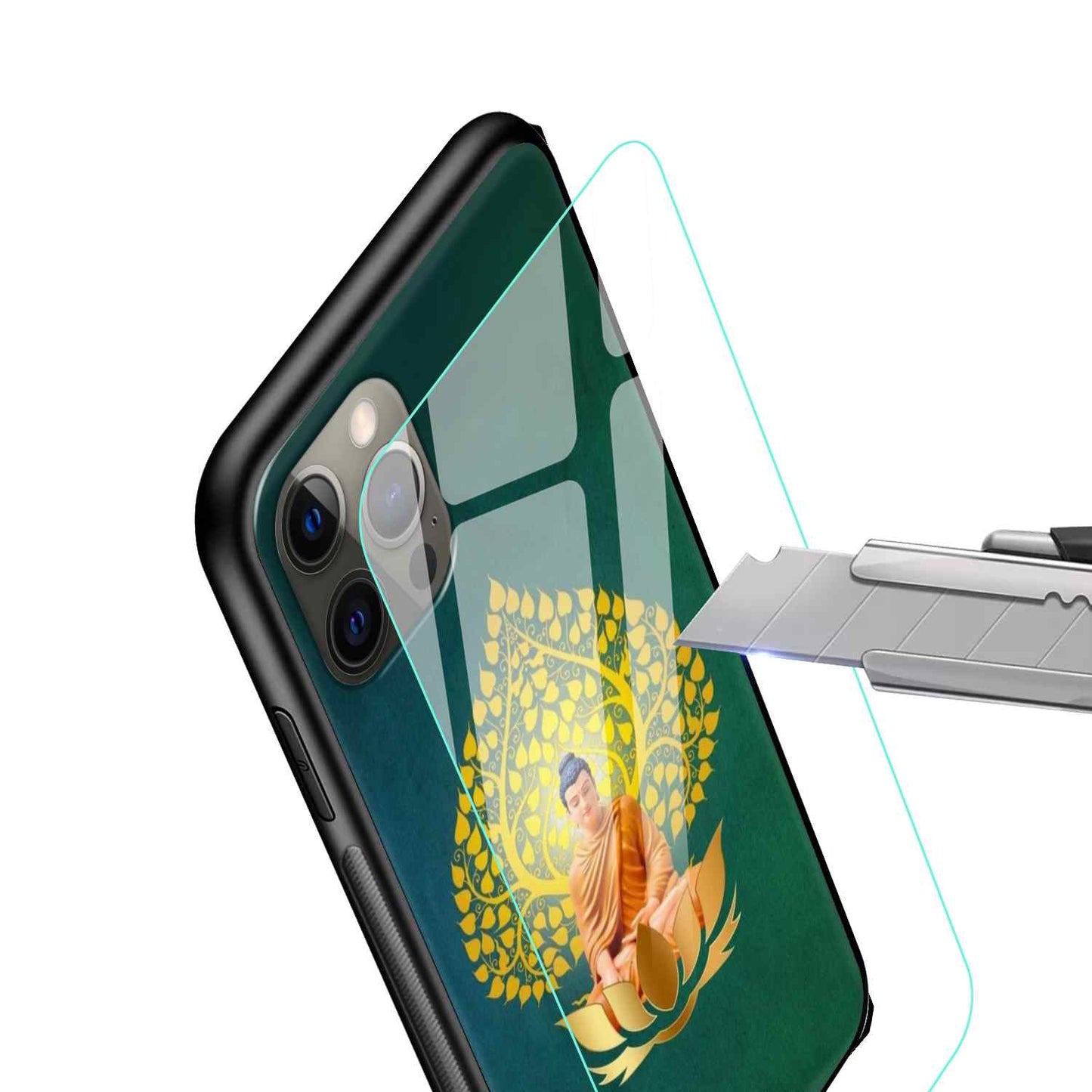 Buddha Glass Back Cover