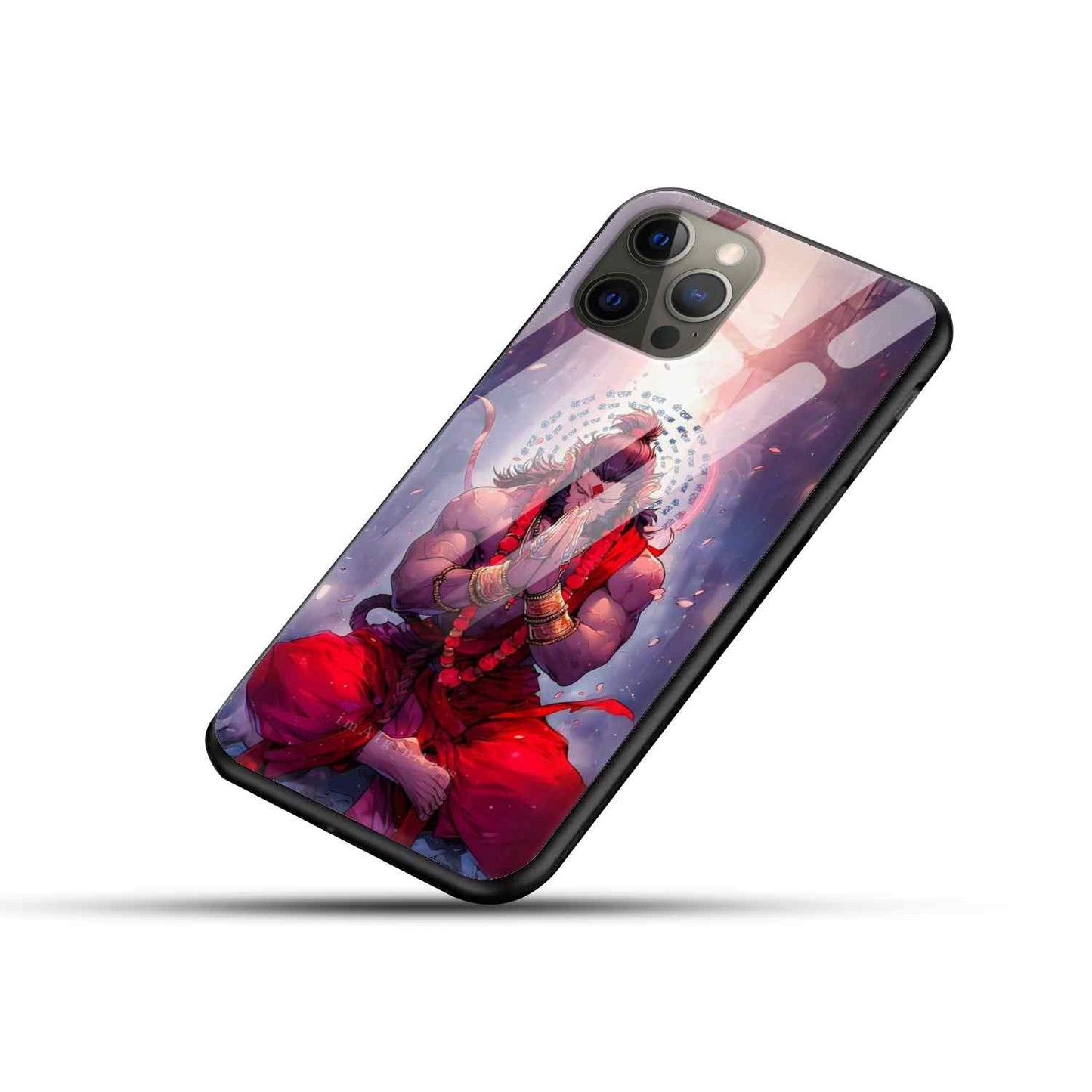 Hanuman Ji Glass Back Cover