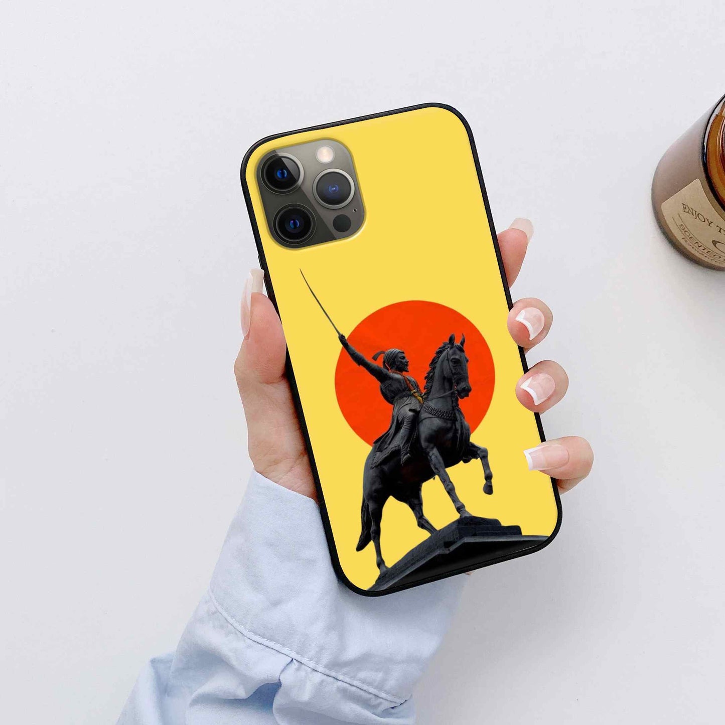 Chhatrapati Shivaji Maharaj Glass Back Cover