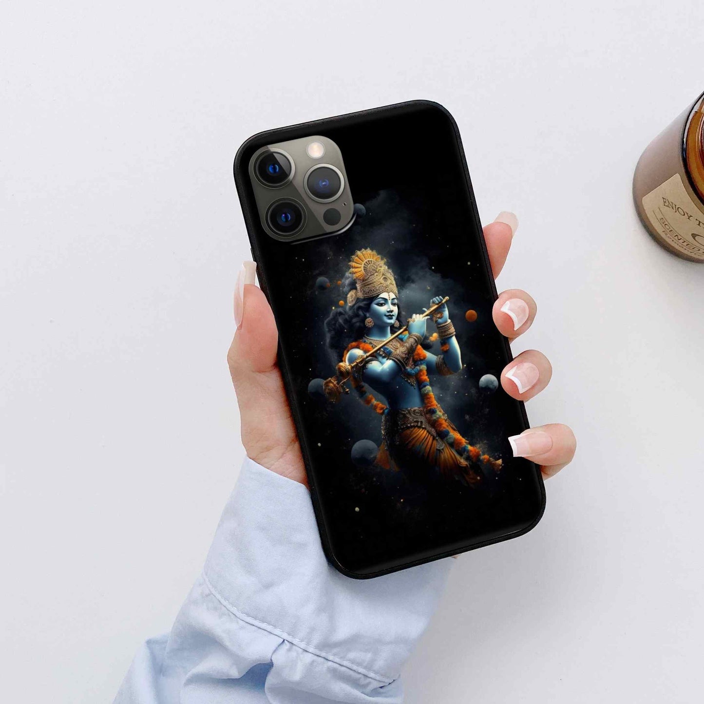 Krishna Ji Glass Back Cover