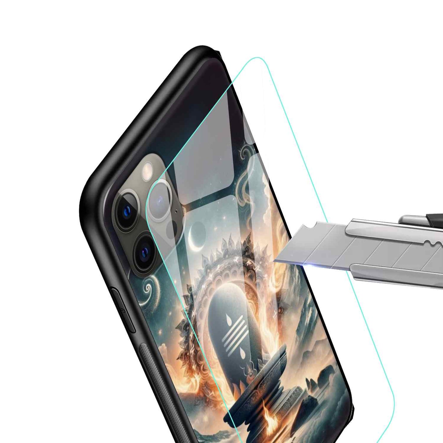 Shiv Ji Glass Back Cover