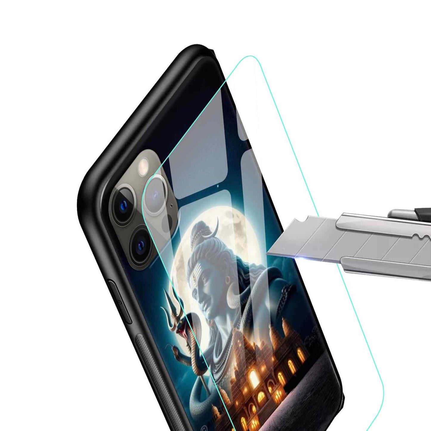 Shiv Ji Glass Back Cover