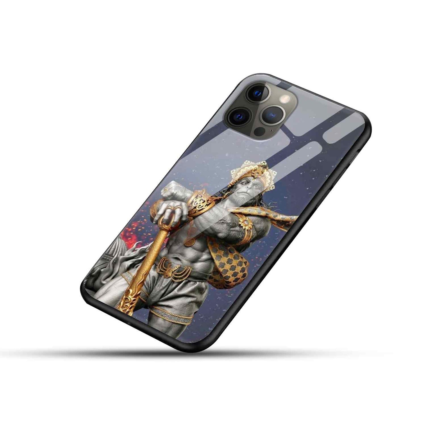 Hanuman Ji Glass Back Cover