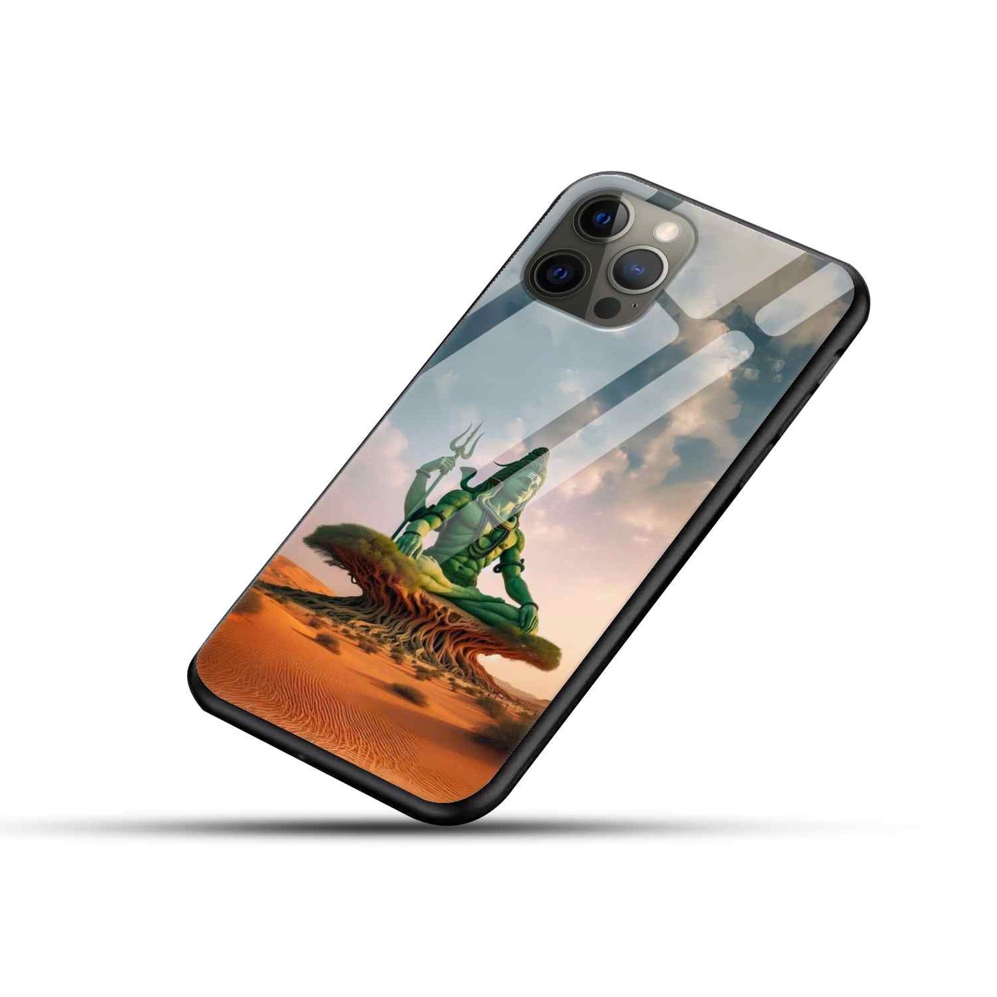 Shiv Ji Glass Back Cover