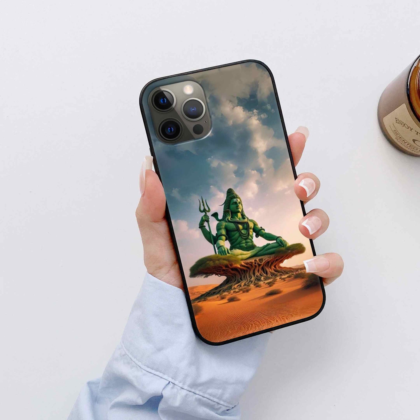 Shiv Ji Glass Back Cover