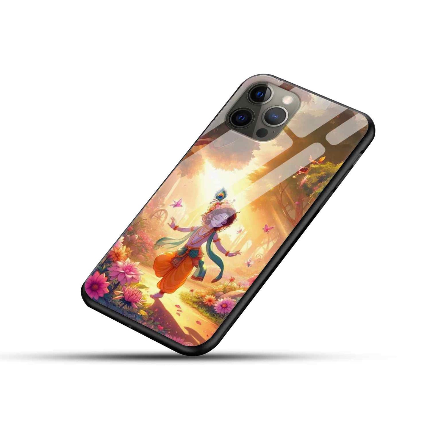 Krishna Ji Glass Back Cover