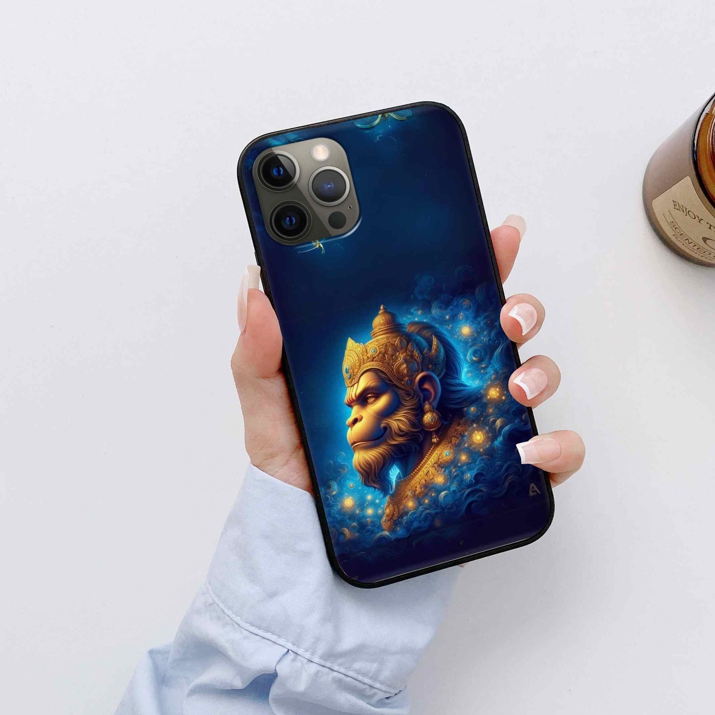 Hanuman Ji Glass Back Cover