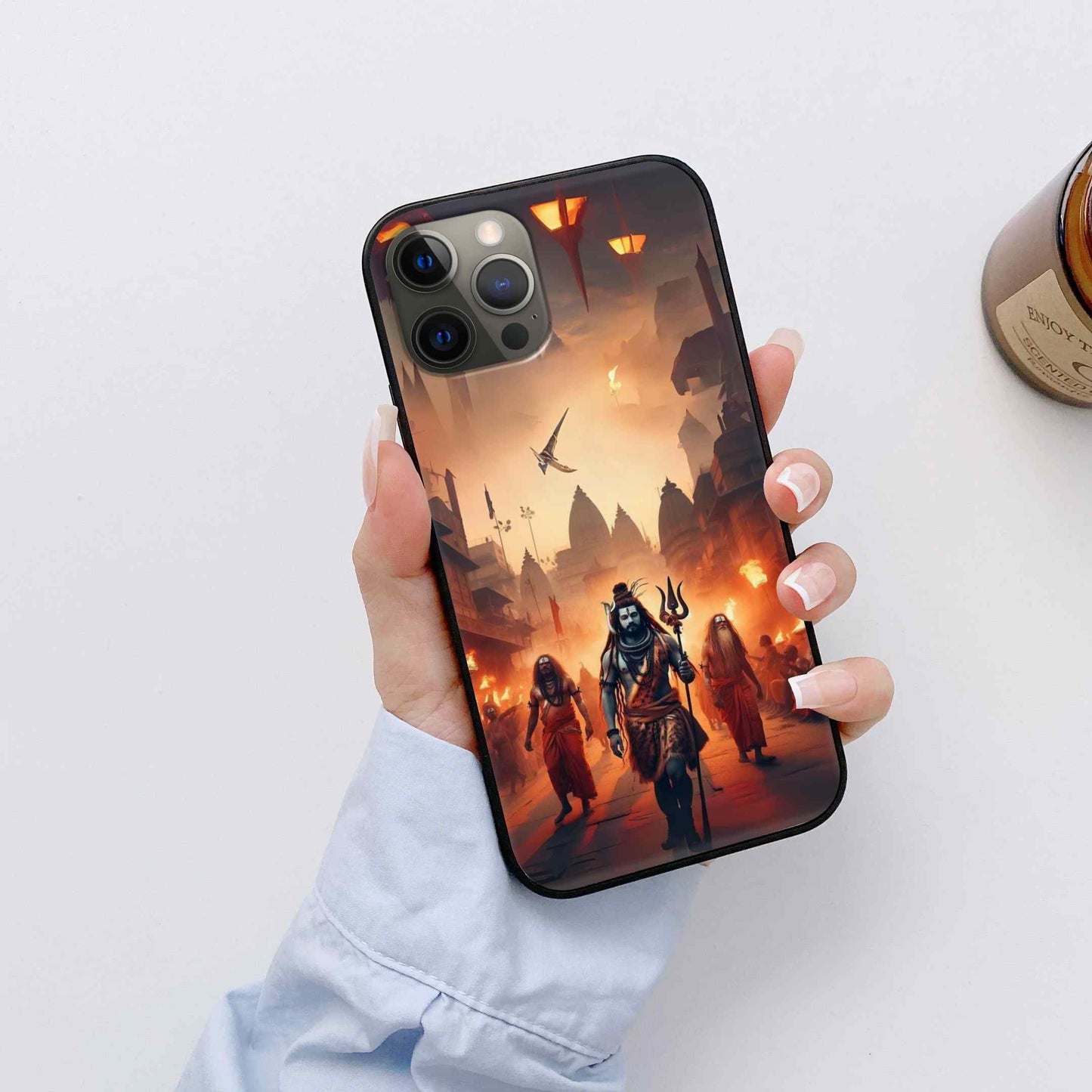 Shiv Ji Glass Back Cover