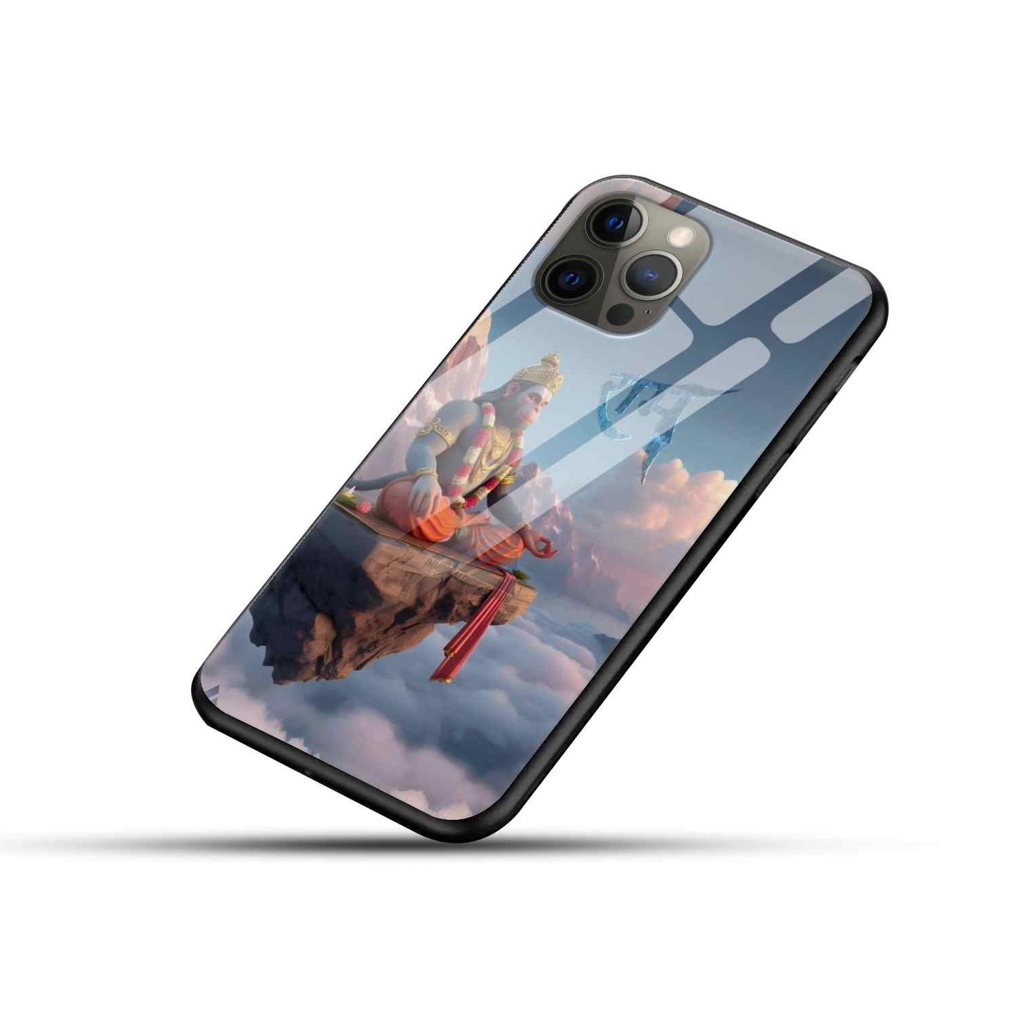 Hanuman ji Glass Back Cover