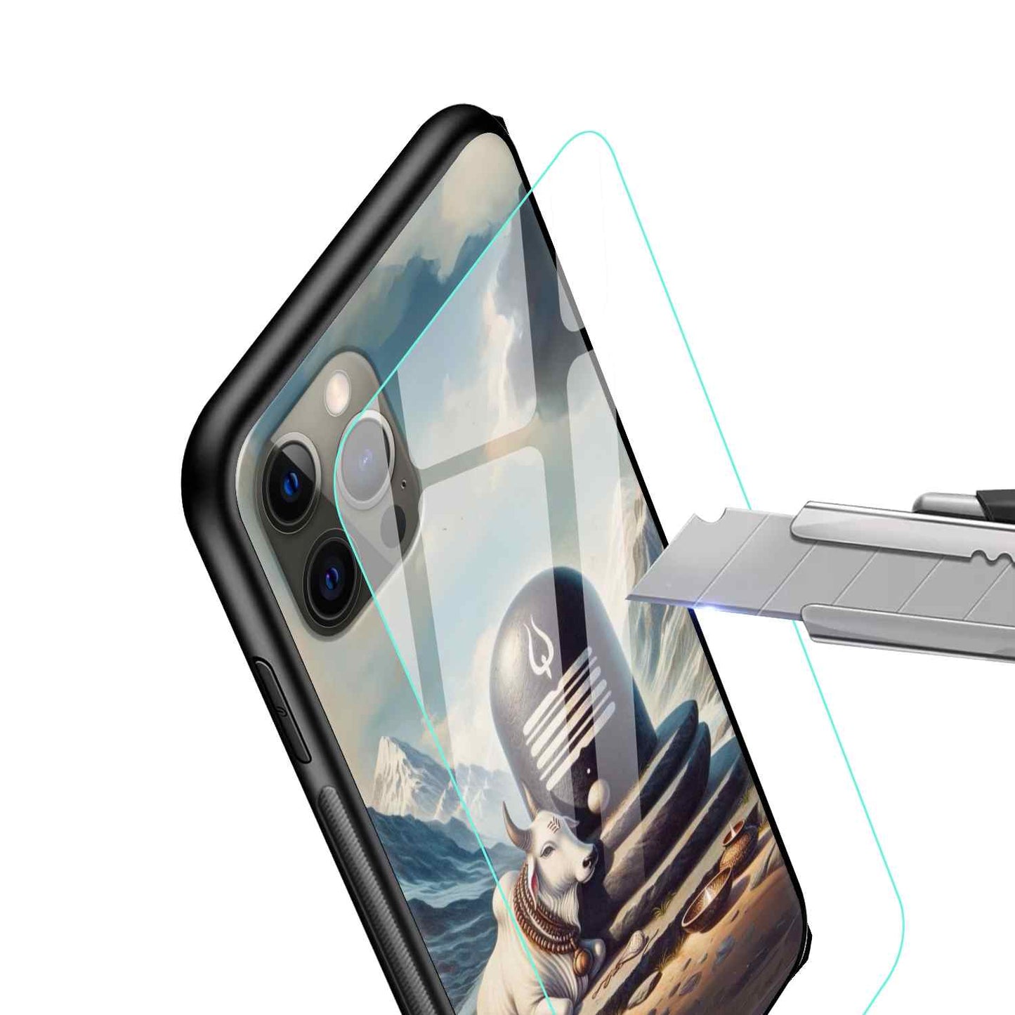 Shiv Ji Glass Back Cover