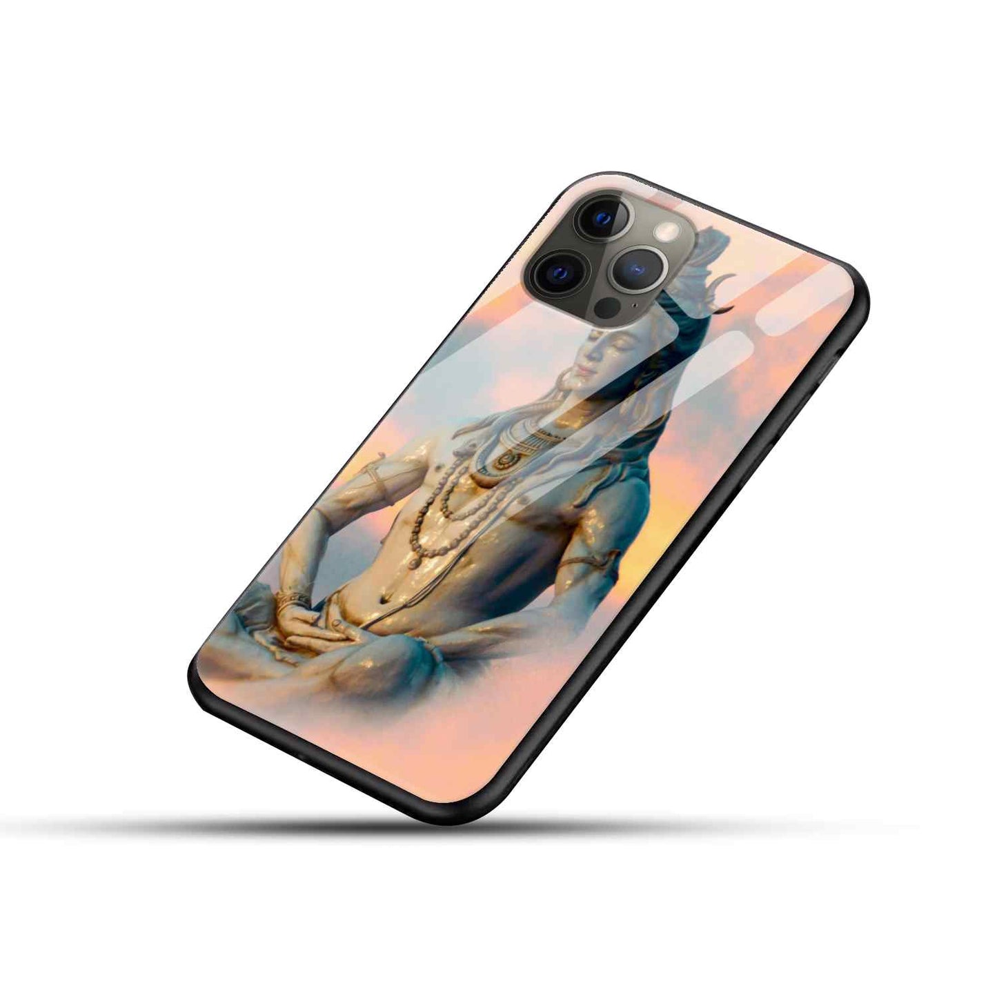 Shiv ji Glass Back Cover