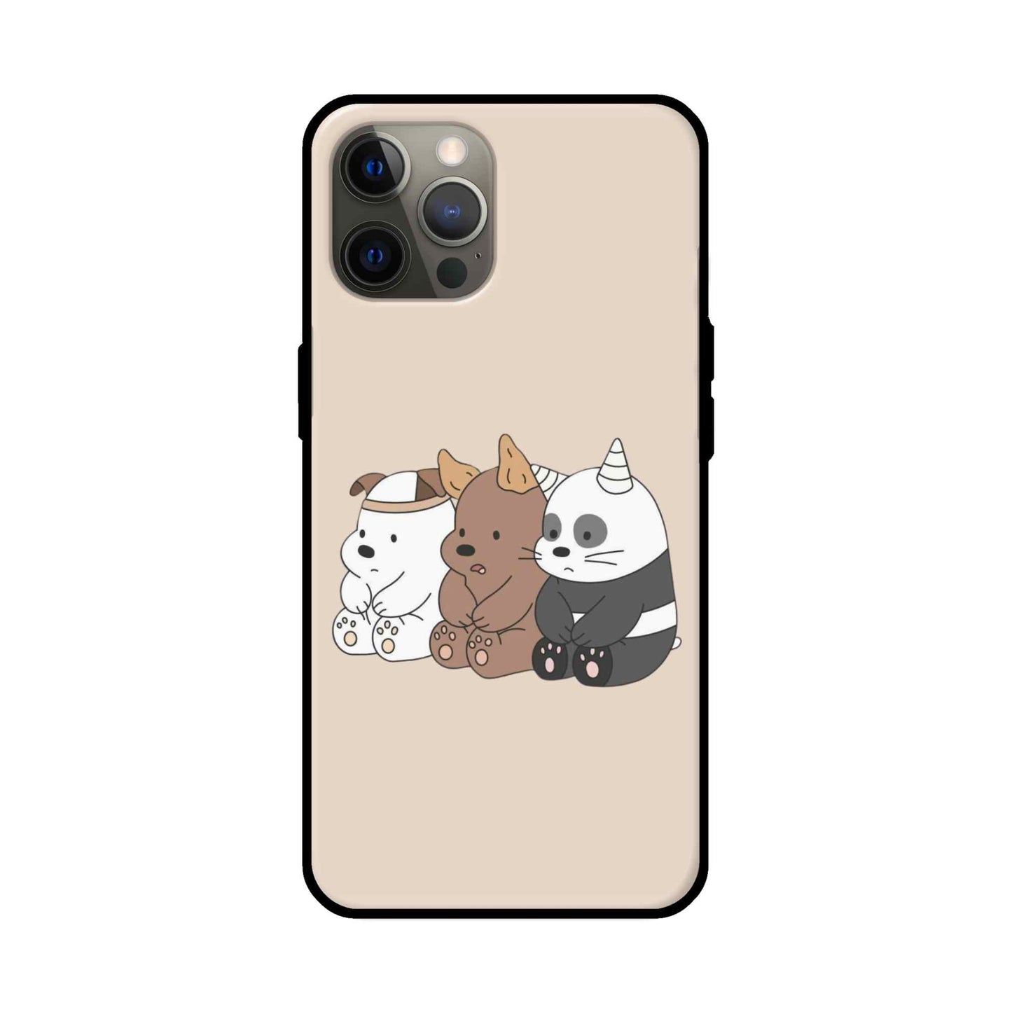 We Bare bears Glass Back Cover