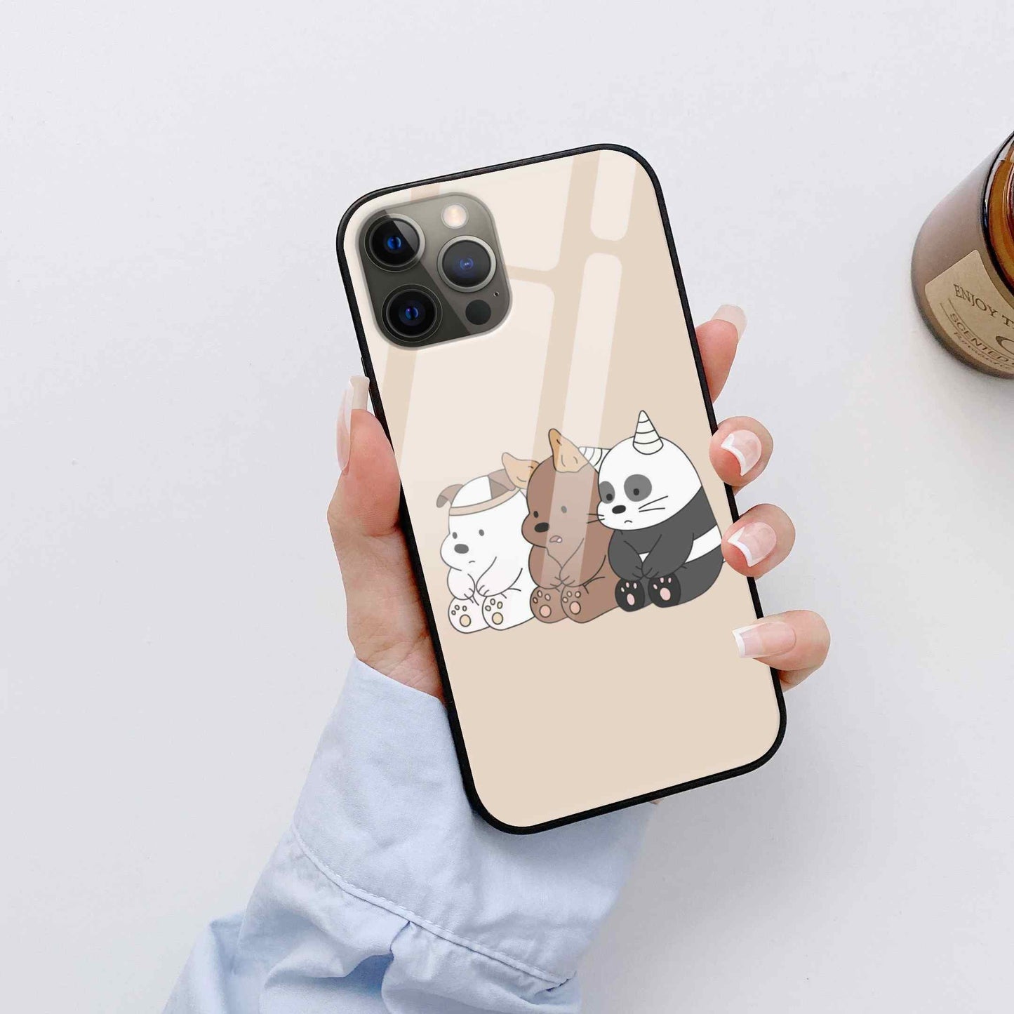 We Bare bears Glass Back Cover