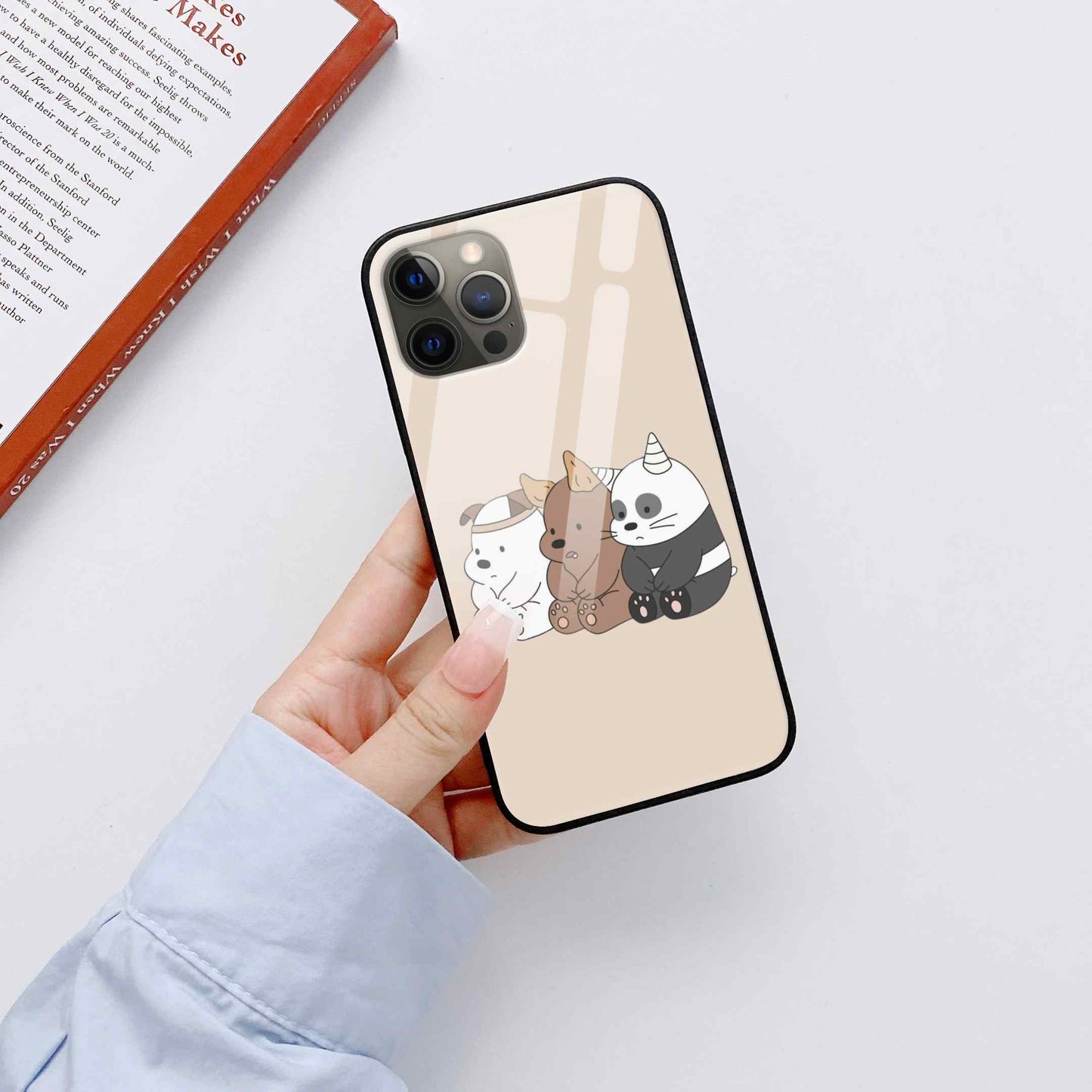 We Bare bears Glass Back Cover