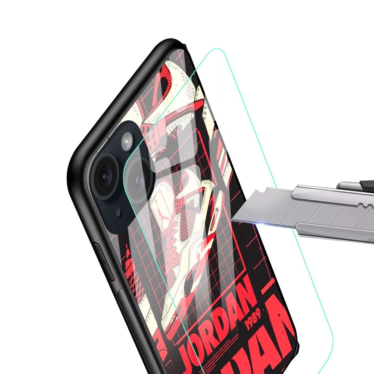 Jordan Original Glass Glossy Finish Back Cover