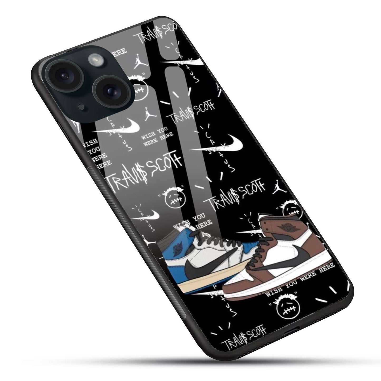 Travis X Nike Aesthetic Original Glass Glossy Finish Back Cover