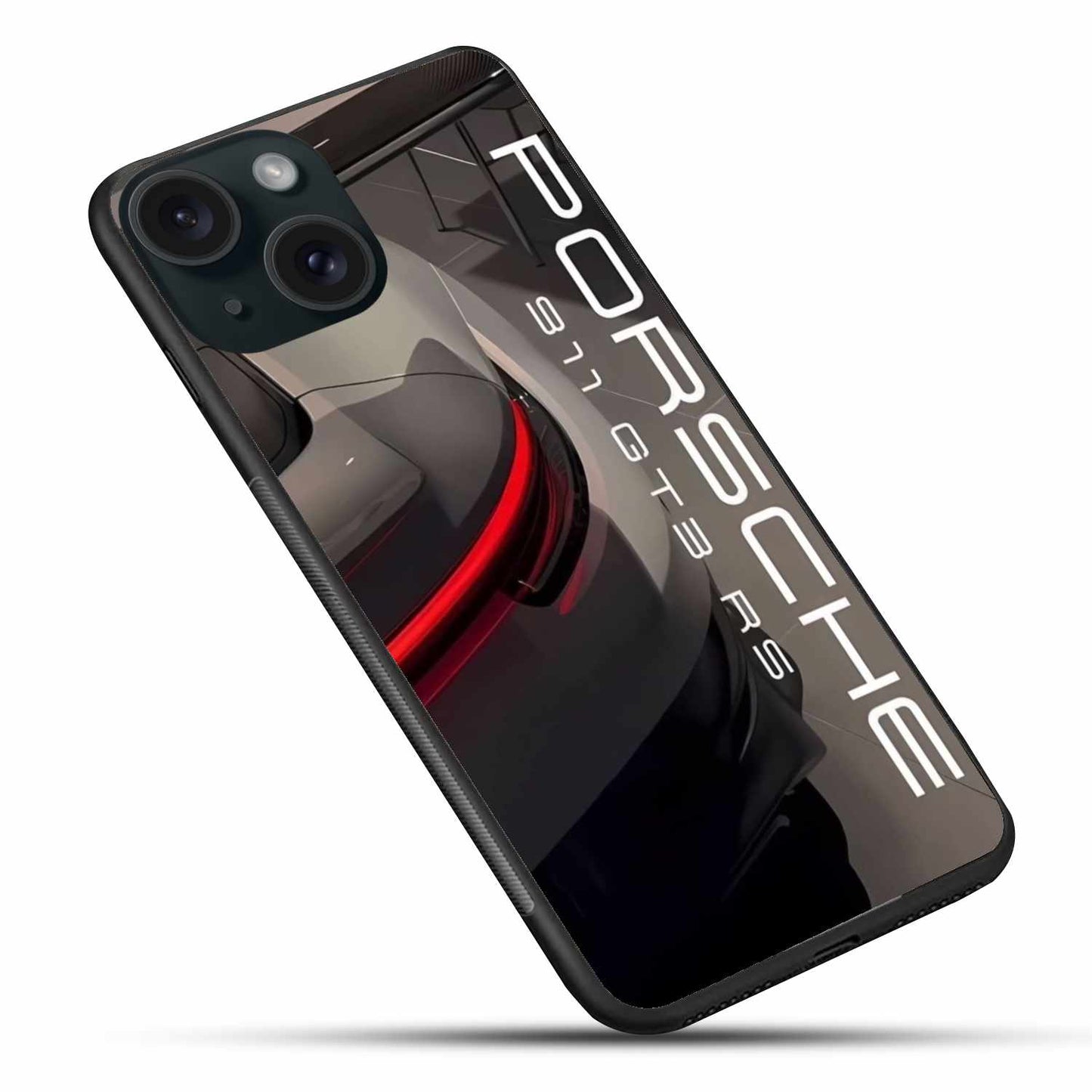 Porsche Glossy Original Glass Premium Back Cover
