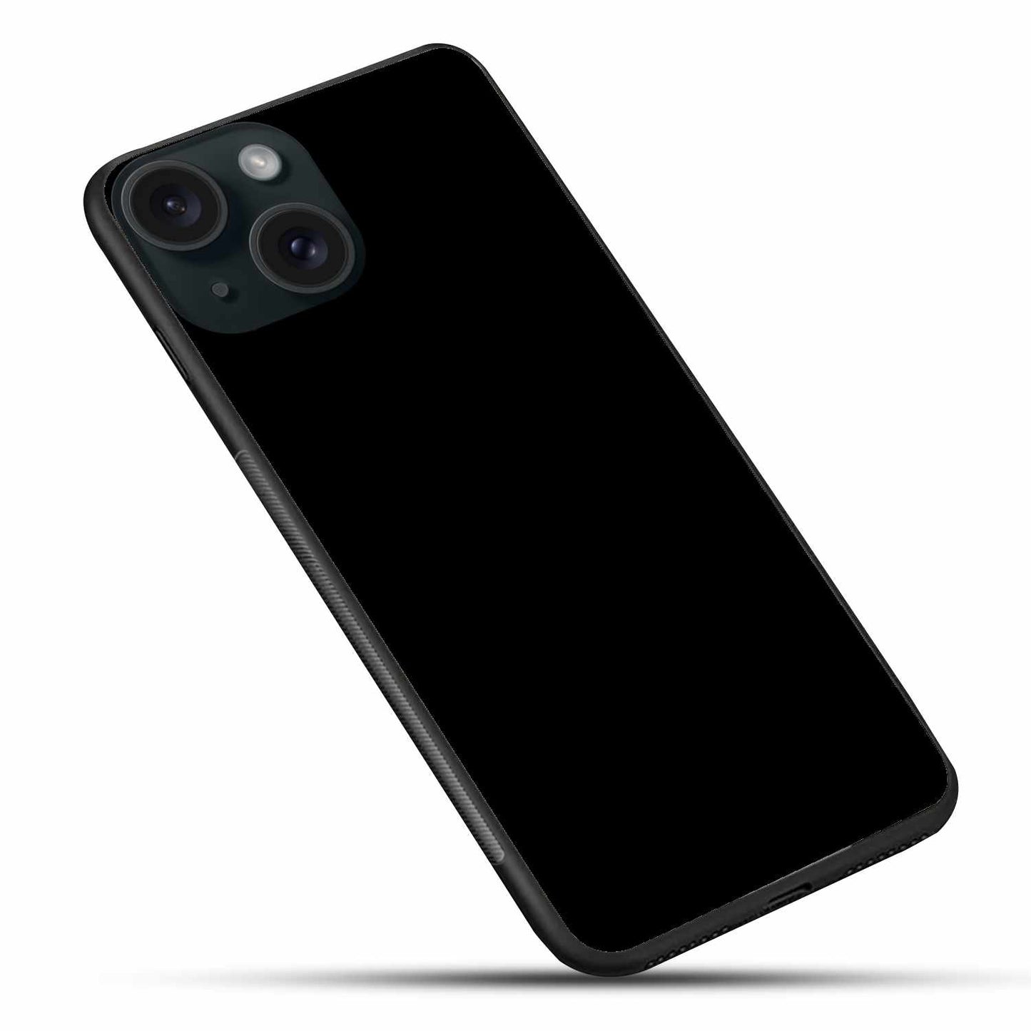 Dark Black Finish Glass Case- Mate Black