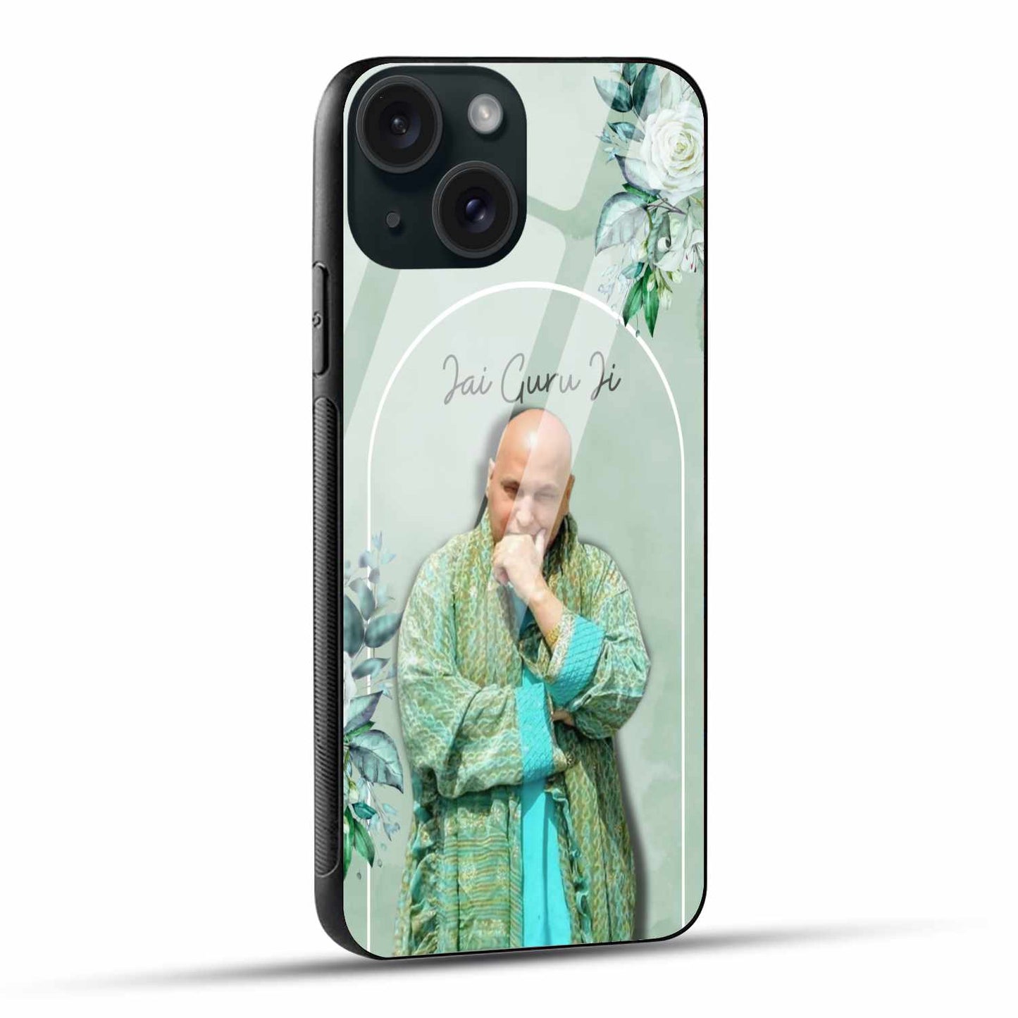 Jai Guru Ji Floral iPhone Cover – Spiritual Elegance & Divine Protection