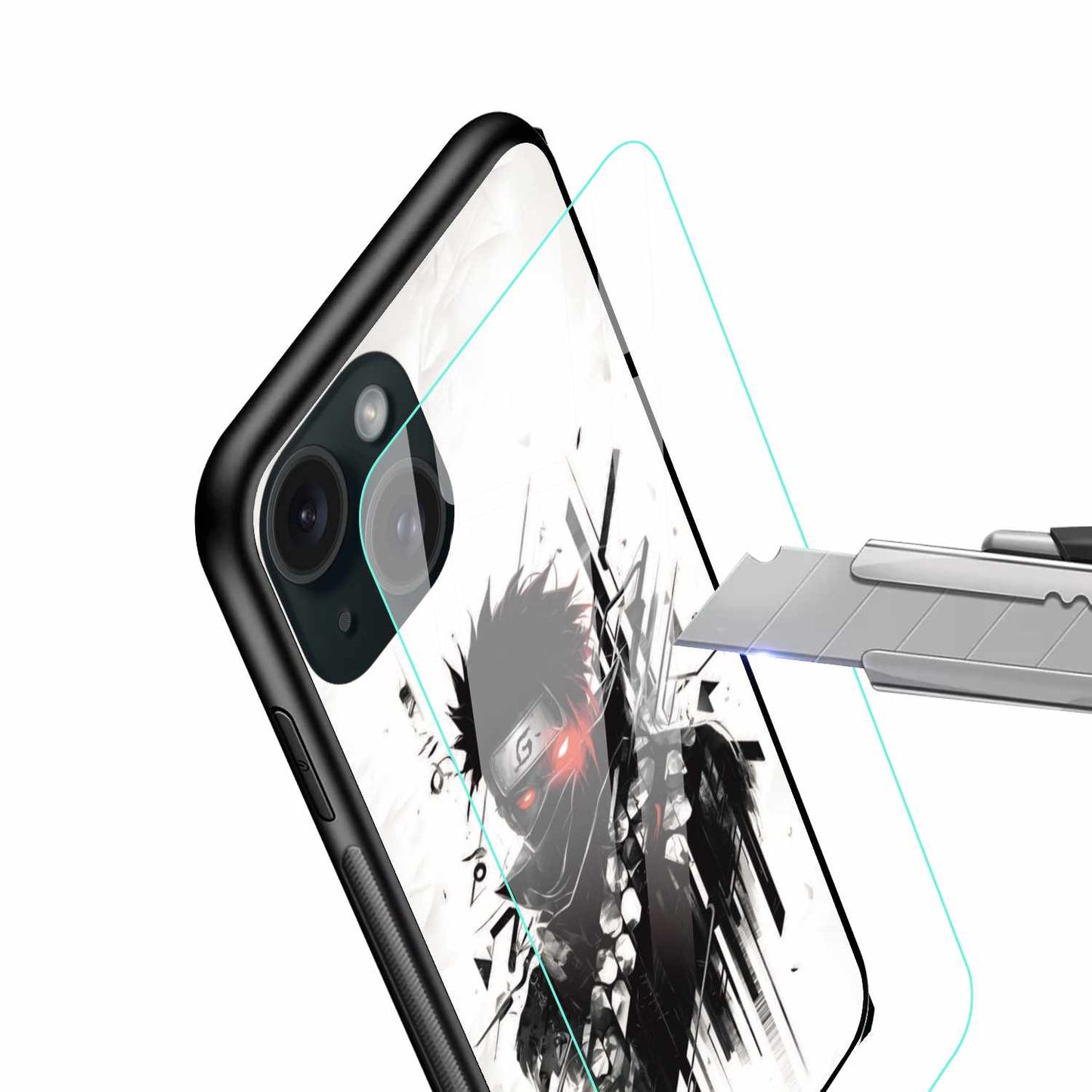 Manga-inspired Ninja iPhone Case – Futuristic Anime Warrior