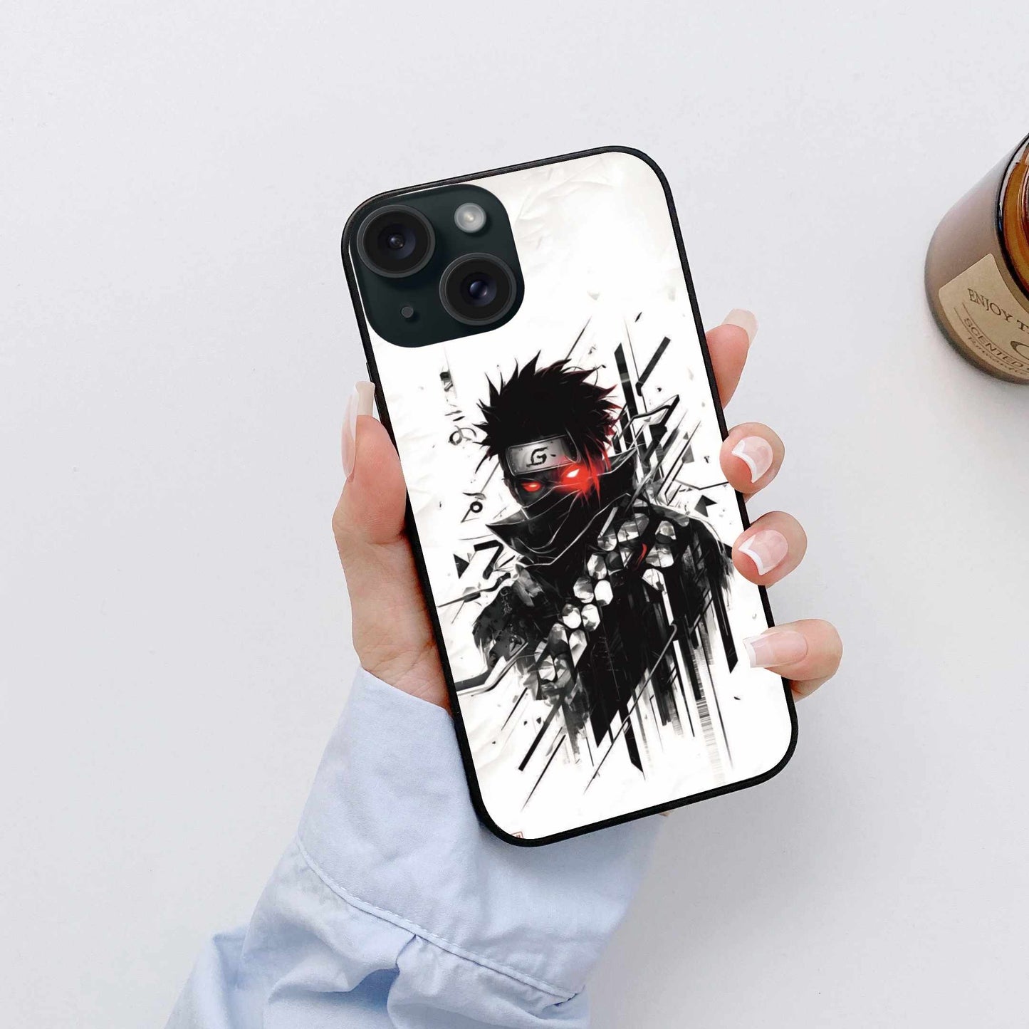 Manga-inspired Ninja iPhone Case – Futuristic Anime Warrior