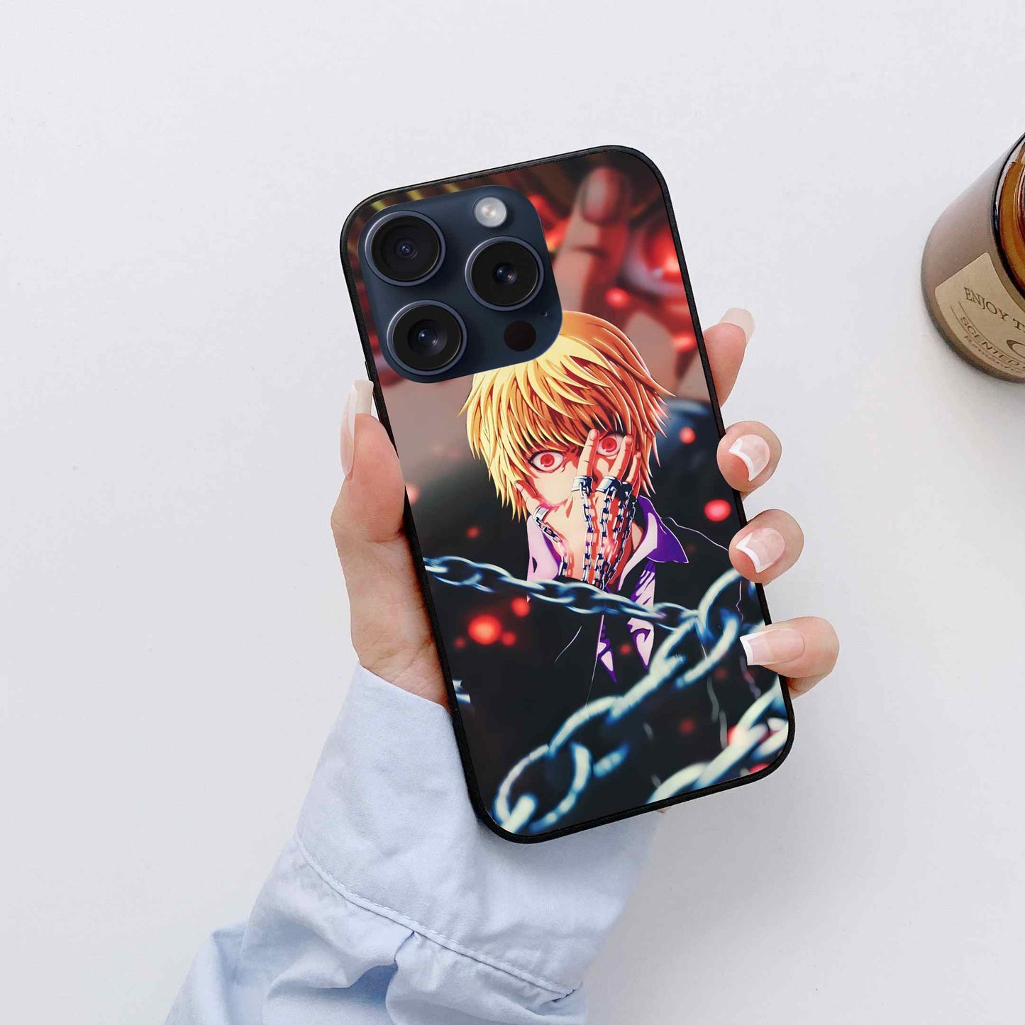 Kurapika Eyes Attack On Titan Glass Back Cover