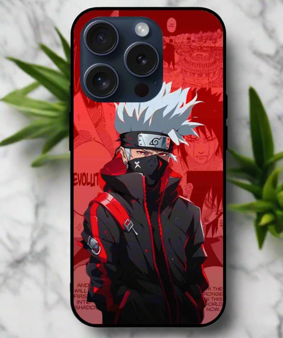 Kakashi Hatake Naruto Glass Back Cover
