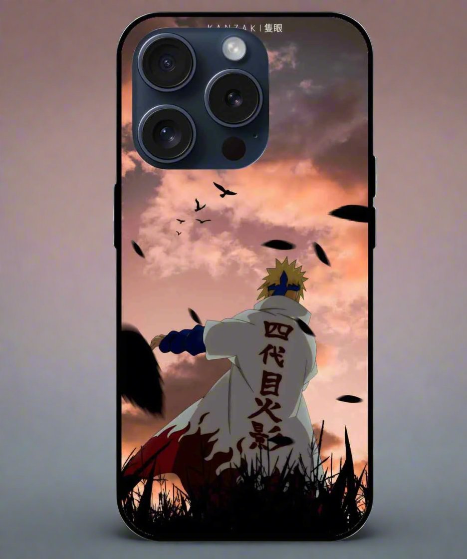 Minato Namikaze Naruto character Glass Back Cover