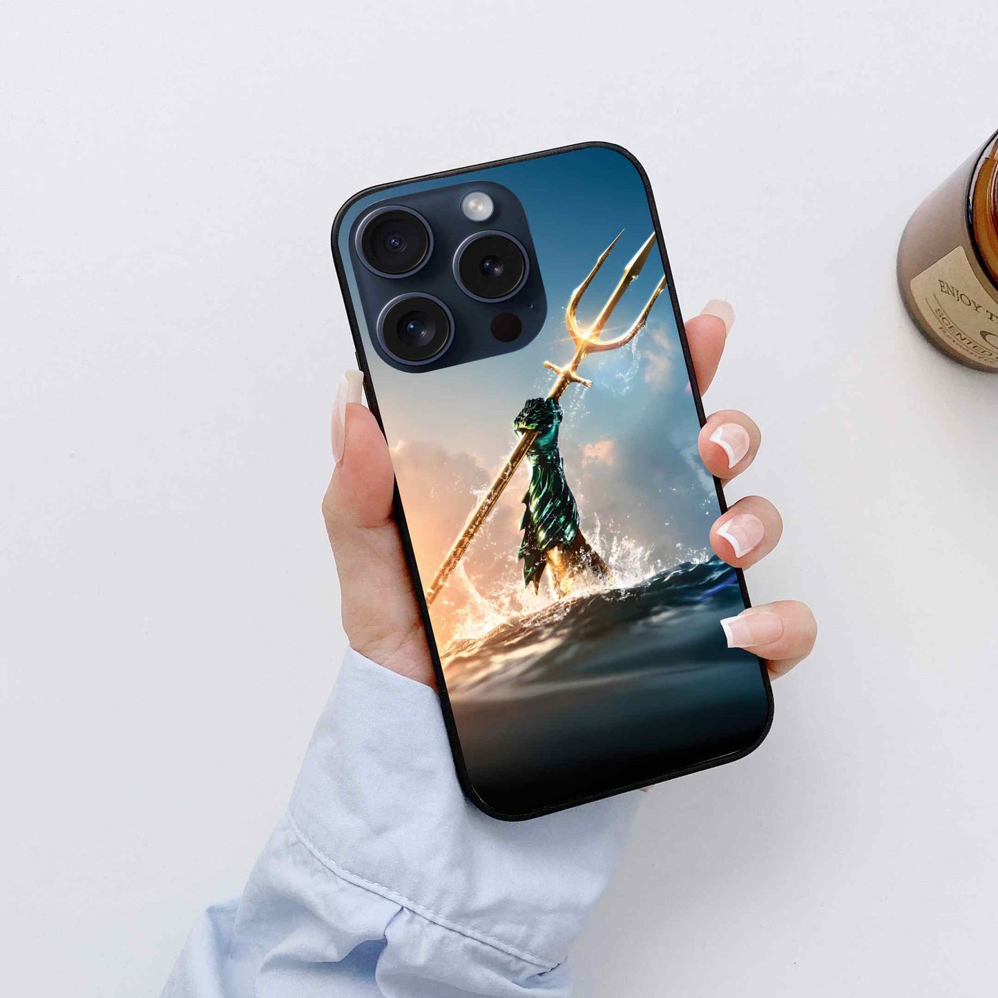 Aqua man Glass Back Cover