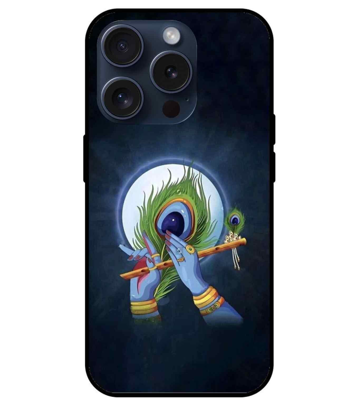 Krishna ji Glass Back Cover
