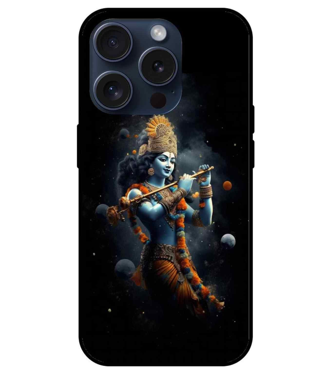 Krishna Ji Glass Back Cover