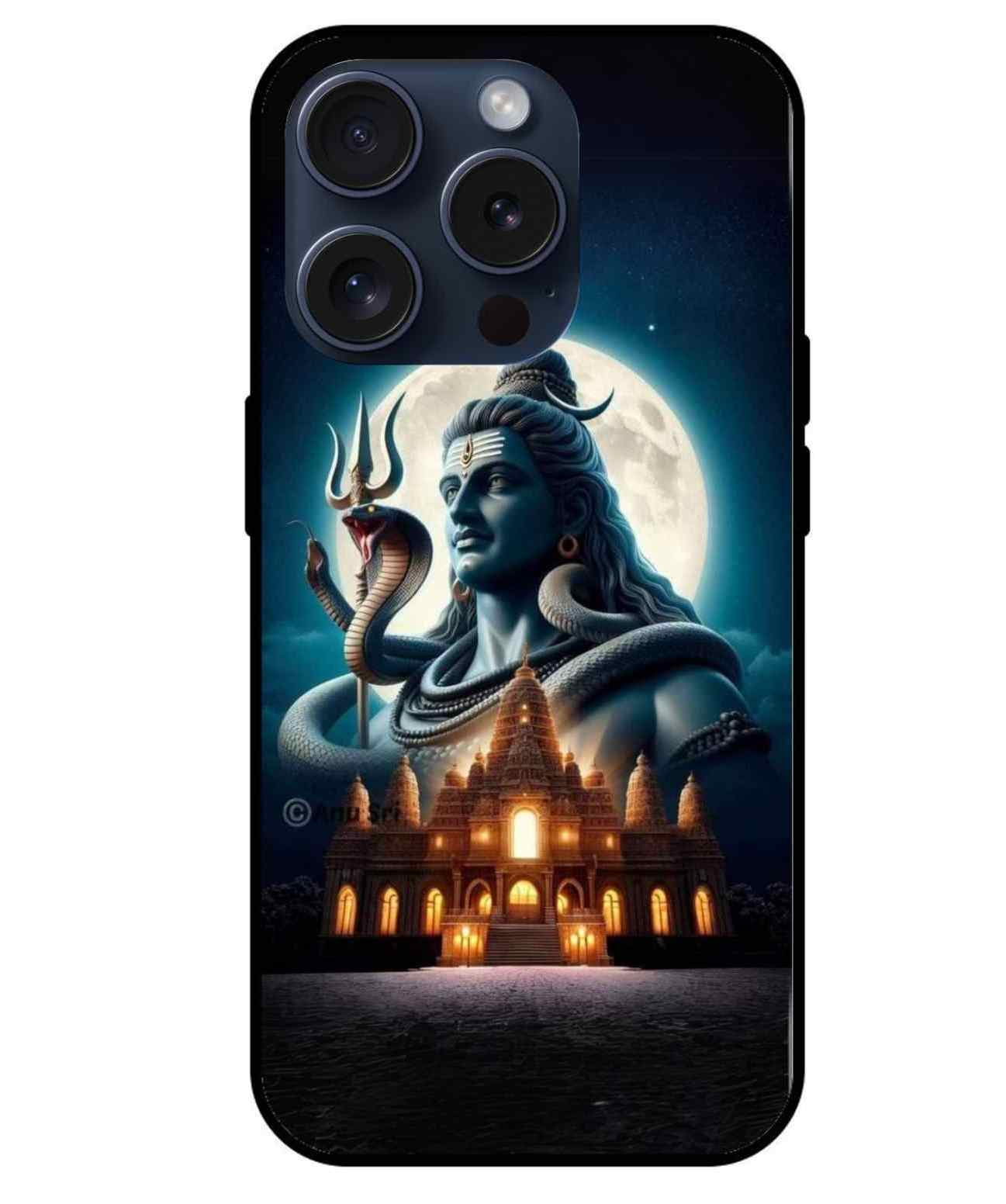 Shiv Ji Glass Back Cover