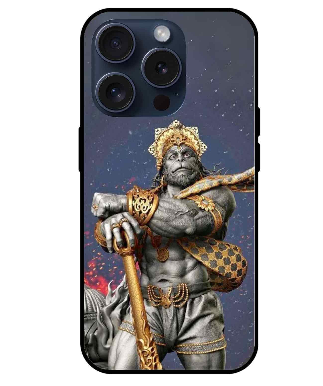 Hanuman Ji Glass Back Cover