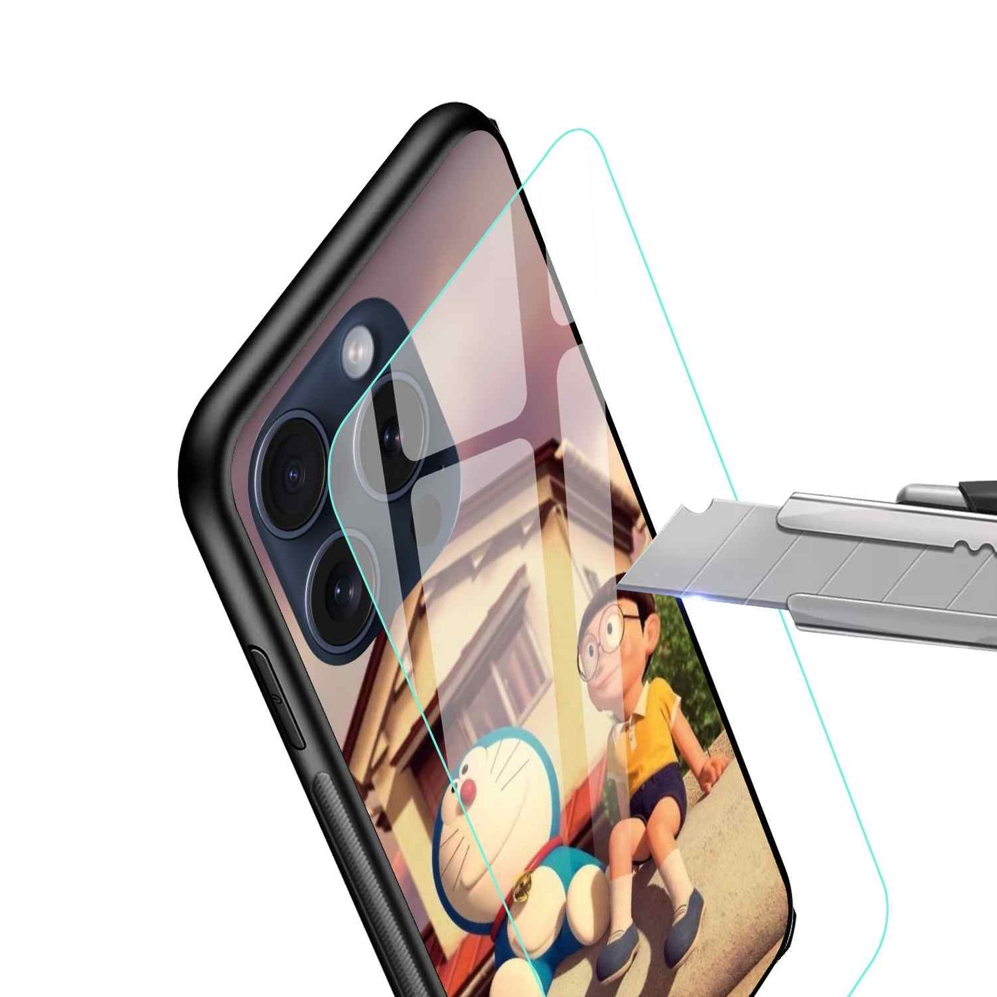 Doraemon Glass Back Cover