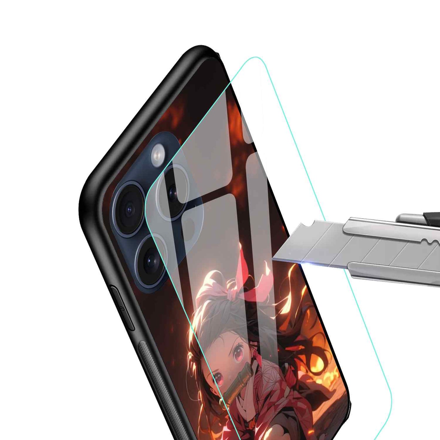 Demon Slayer Glass Back Cover