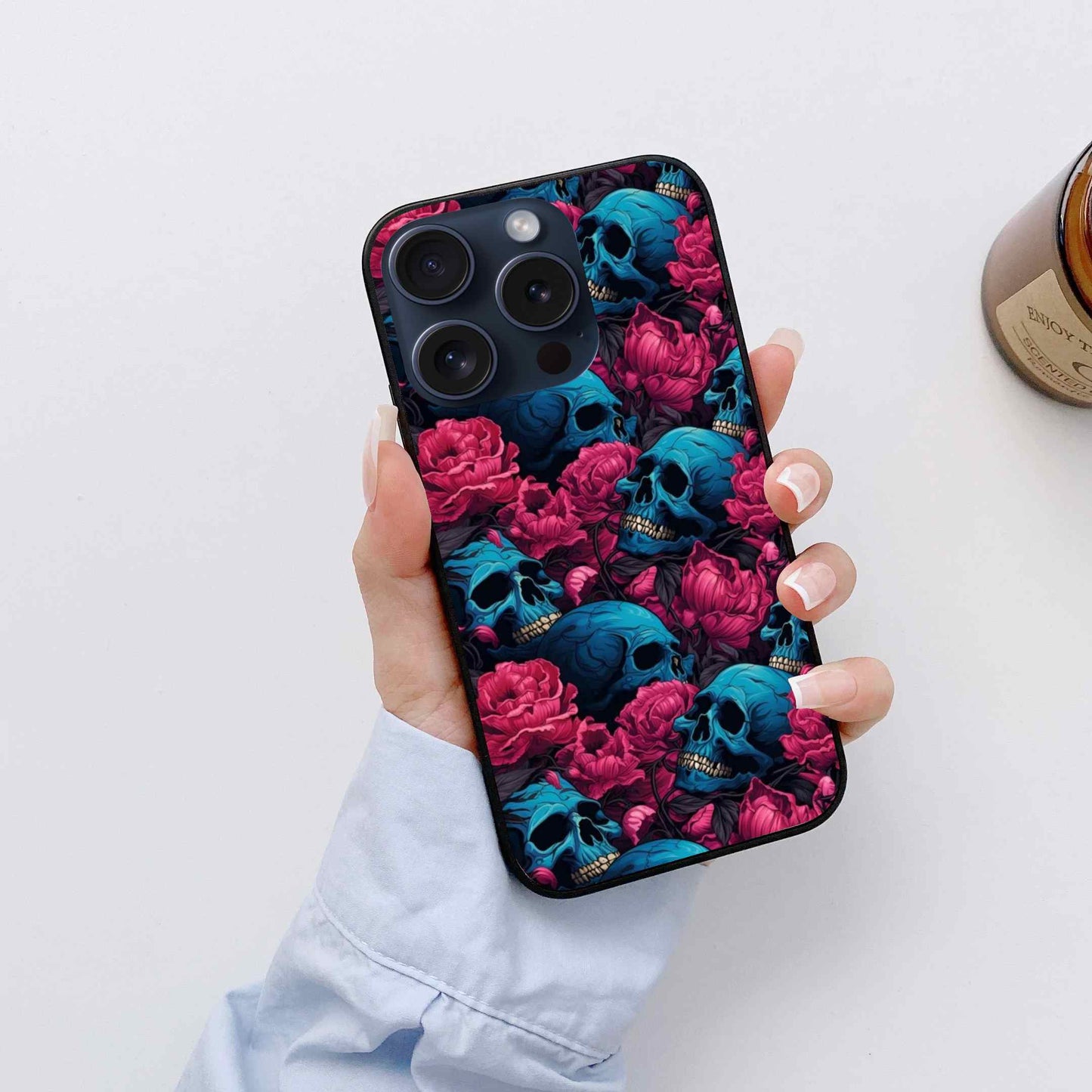 skull Glossy Glass Cover